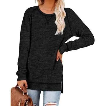 Aokosor Black Women’s Sweater - Trendy Spring Outfit