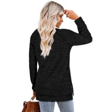Aokosor Black Women’s Sweater - Trendy Spring Outfit