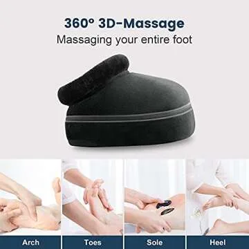ARONT Shiatsu Foot Massager Warmer-2-in-1 Shiatsu Foot and Back Massager with Heat-Kneading Massagers for Back,Leg at Home Office Christmas Gift