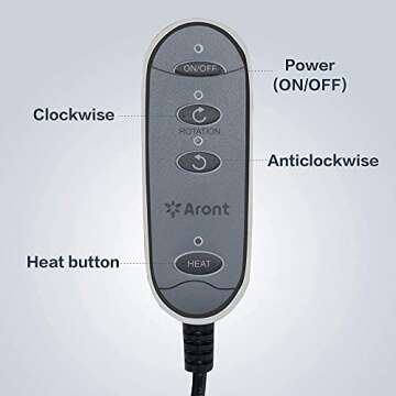 ARONT Shiatsu Foot Massager Warmer-2-in-1 Shiatsu Foot and Back Massager with Heat-Kneading Massagers for Back,Leg at Home Office Christmas Gift