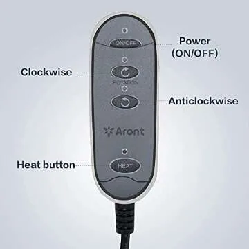 ARONT Shiatsu Foot Massager Warmer-2-in-1 Shiatsu Foot and Back Massager with Heat-Kneading Massagers for Back,Leg at Home Office Christmas Gift