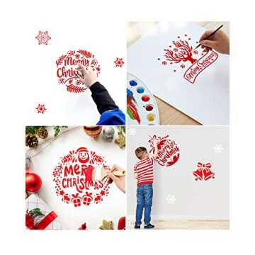 36 Stencils for Christmas Crafting - 36 Pcs Decoration Templates