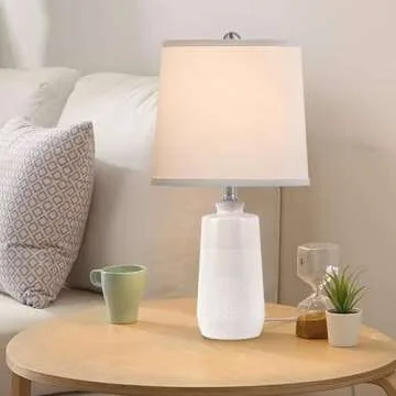 EUO Ceramic Table Lamp Set of 2 - Stylish & Minimalist