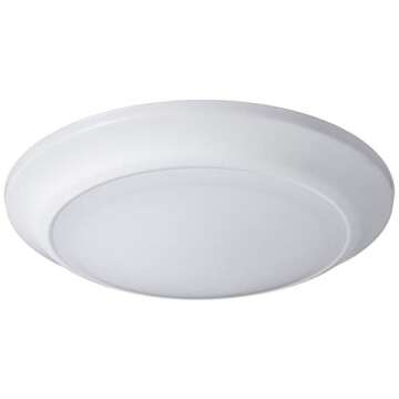 Westinghouse 6323300 LED Indoor/Outdoor Dimmable Surface Mount Wet Location, White Finish with Frosted Lens