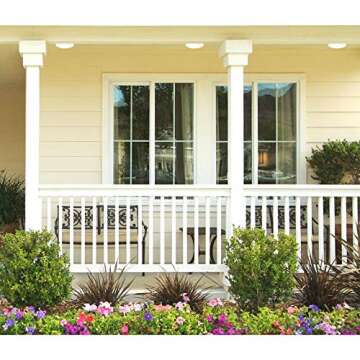 Westinghouse 6323300 LED Indoor/Outdoor Dimmable Surface Mount Wet Location, White Finish with Frosted Lens