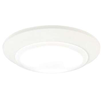 Westinghouse 6323300 LED Indoor/Outdoor Dimmable Surface Mount Wet Location, White Finish with Frosted Lens