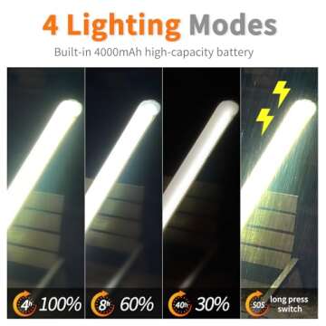 ZTARX Inflatable Solar Camping Lantern,USB Rechargeable,4 Lighting Modes,IP66 Waterproof,Portable and Lightweight Tent Light