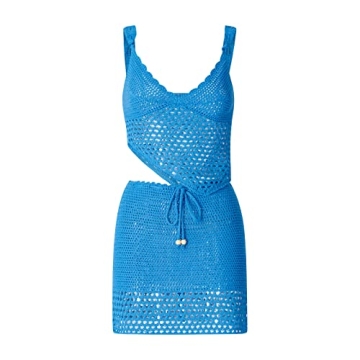Women Y2k Crochet Knitted Two Piece - Vibrant Summer Outfit