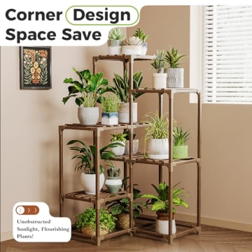 Bamworld Plant Stand for Indoor and Outdoor Décor