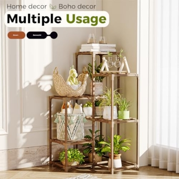 Bamworld Plant Stand for Indoor and Outdoor Décor