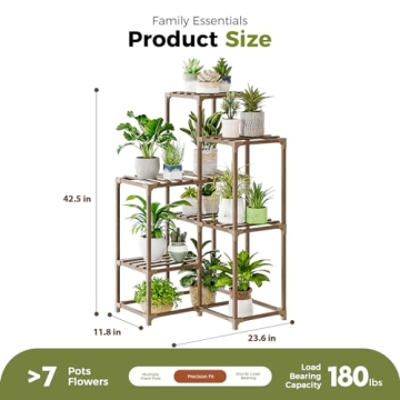 Bamworld Plant Stand for Indoor and Outdoor Décor