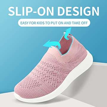 Apawwa Kids Breathable Slip-On Sneakers for All Ages