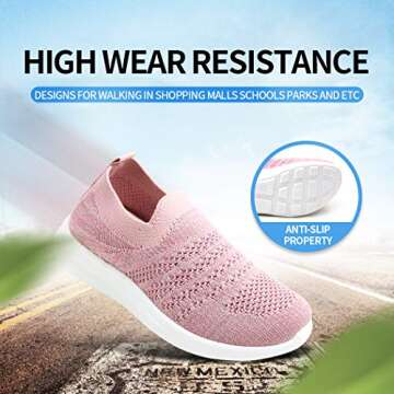 Apawwa Kids Breathable Slip-On Sneakers for All Ages