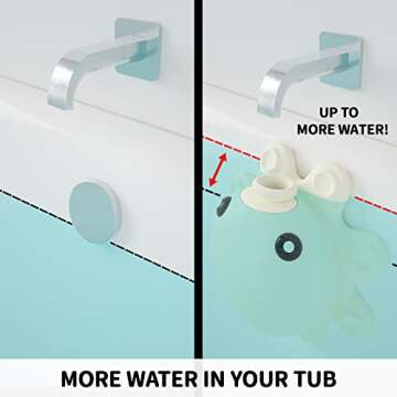 Bathtub Overflow Drain Cover Tub for Relaxing Soaks