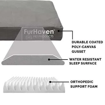 Furhaven Orthopedic Dog Bed - Water-Resistant & Supportive
