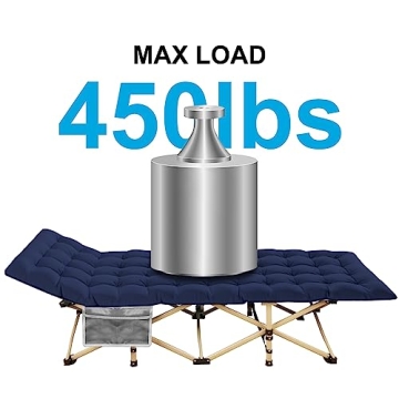 ARAER Camping cot (Gray+Bed)