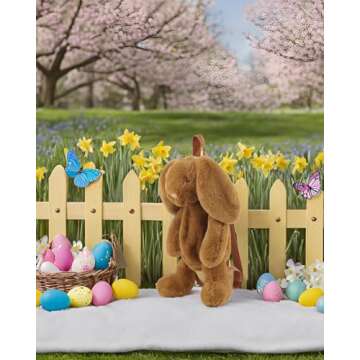 Kmiunty Cute Fuzz Plush Animal Rabbit Backpack Bags with Adjustable Straps for Girls (Brown)