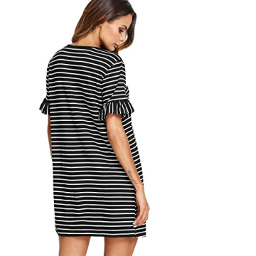 Floerns Women's Stylish Summer Tunic Ruffle Dress