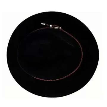 Stylish Wool Fedora Hat for Women - Adjustable & Comfortable