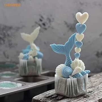 CHEFMADE Brownie Cake Pan, 12-Cavity Non-Stick Square Muffin Pan Blondie Bakeware for Oven Baking (Champagne Gold)