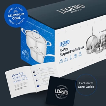 Legend Stainless Steel Cookware Set - 5 Ply Quality