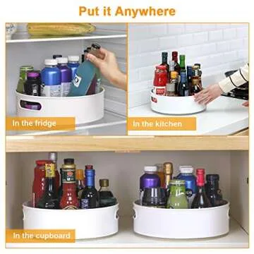 Semlos 360° Rotating Lazy Susan Organizers for Home