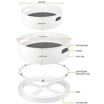 Semlos 360° Rotating Lazy Susan Organizers for Home