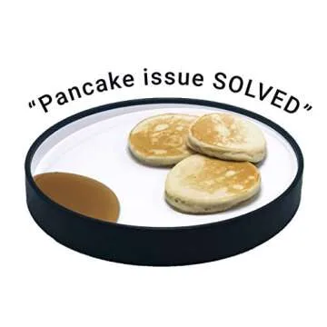 STAYnEAT Suction Plate, 2n1 Divided/Scoop Dish, Non-Slip Plate Guard, USA! White (L)