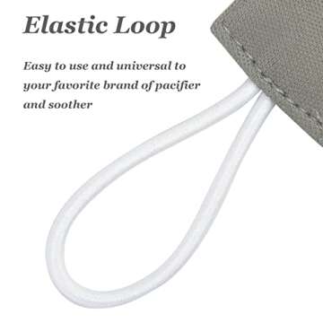 Babygoal Neutral Pacifier Clips for Boys and Girls - 6 Pack