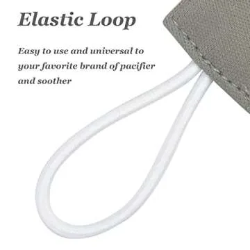 Babygoal Neutral Pacifier Clips for Boys and Girls - 6 Pack