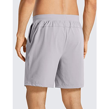 CRZ YOGA Men's Four-Way Stretch Workout Shorts - Comfort & Style