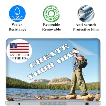 Custom Design & Custom Size Vinyl Laptop Skin Sticker Decal Wraps (12"-17.3" Sizes)