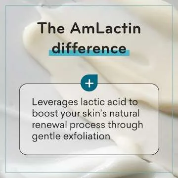 AmLactin Foot Repair Cream - 3 oz Cream for Dry Cracked Heels with 15% Lactic Acid - Exfoliator and Moisturizer for Dry Skin (Packaging May Vary)