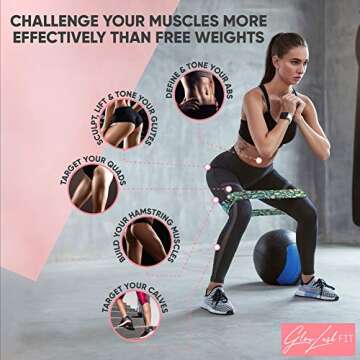 Premium Fabric Resistance Bands Set - Build Muscle & Burn Calories