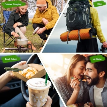 EZYoutdoor 7-in-1 Camping Utensils Set for Travelers