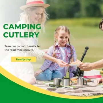 EZYoutdoor 7-in-1 Camping Utensils Set for Travelers