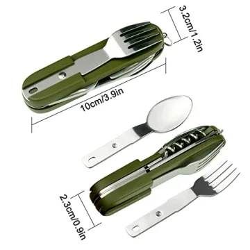 EZYoutdoor 7-in-1 Camping Utensils Set for Travelers