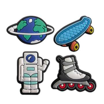 monochef Shoe Charms for Boys Teens: 35pcs Cute Shoe Decoration Charms for Shoes Bracelet Wristband Clog Sandals Party Favors Gifts Kids Adults Basketball Soccer Game Sports