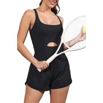 ReachMe Women's Running Onesie - Stylish Active Romper for Workouts