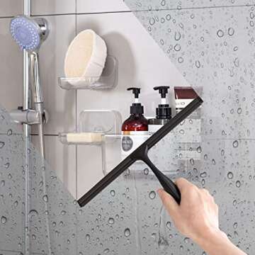 Ettori Multi-Purpose Shower Squeegee for Glass Cleaning