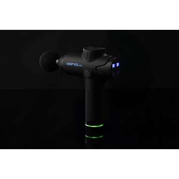 Massage Gun BFGun Stealth HyperDrive Percussive Therapy Muscle Massager Gun Stimulator - Real-Time Pain Relief Deep Tissue Shiatsu Trigger Point Sports Recovery Massager WhisperDrive & ImpactPlus