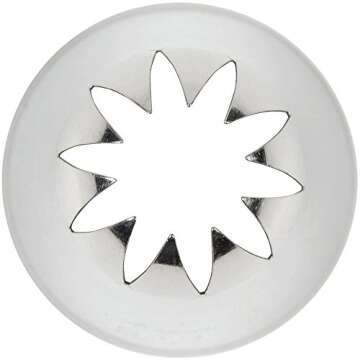 Ateco # 849 Closed Star Pastry Tip - Ultimate Baking Tool
