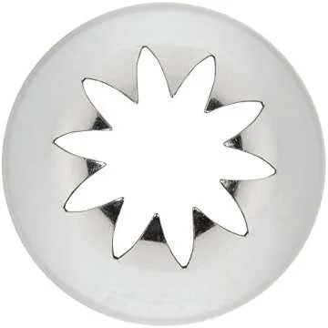 Ateco # 849 Closed Star Pastry Tip - Ultimate Baking Tool