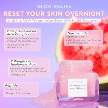 Glow Recipe Watermelon Glow AHA Overnight Mask for Radiant Skin