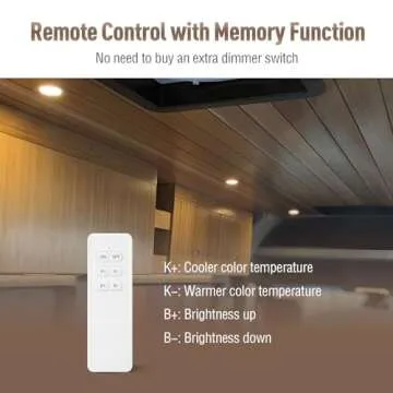 ALOVECO 12V RV Interior Lights Remote Control Dimmable