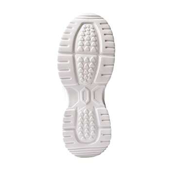 DREAM PAIRS Women's Fashion Sneakers, Lightweight Chunky Platform Lace-up Walking Shoes - Slip Resistant Arch Support Breathable Gym Workout Sport Casual Y2K Dad Shoe, Beige White, Size 9.5 SDFN2220W