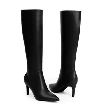 Modatope Knee High Boots for Women with Zipper