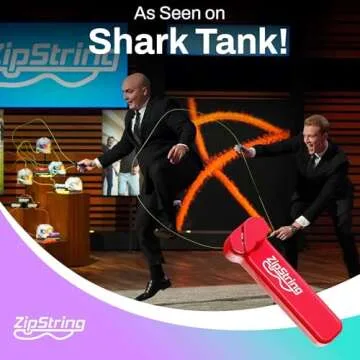 ZipString Original - As Seen on Shark Tank - Classic ZipString Rope Launcher Toy, Perfect for Kids & Adults - Fly a String Loop in The Air for Endless Tricks & Fun, Wonderment Awaits, Rock'it Red