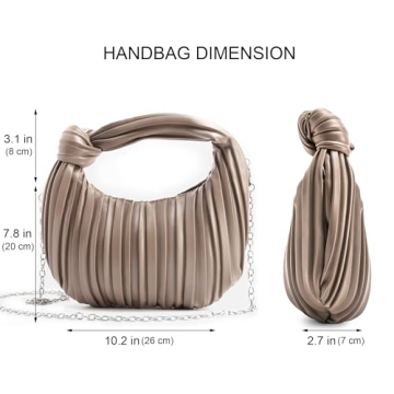 NIUEIMEE ZHOU Small Knotted Handbags for Women