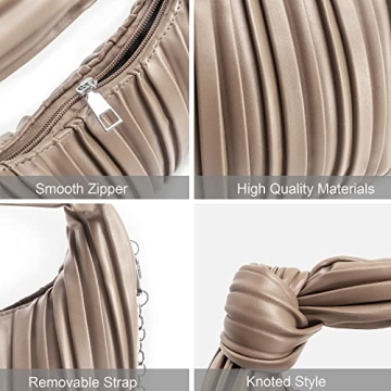 NIUEIMEE ZHOU Small Knotted Handbags for Women